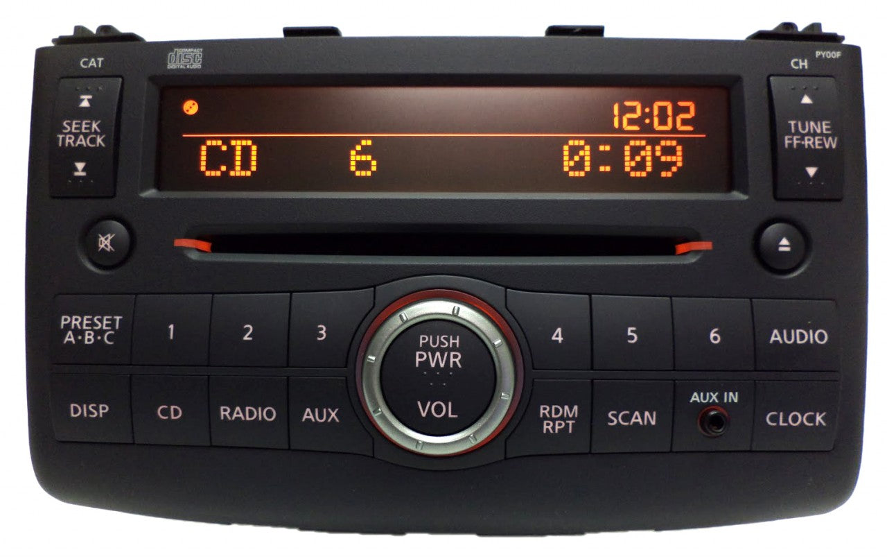 NISSAN Rogue AM FM Radio Stereo Auxiliary Input PY00F 28185 JM00B 2009 2010