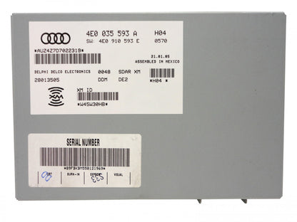 NEW AUDI XM Satellite Radio Receiver Tuner A6 A8 S6 S8 Q7 2003 2004 2005 2006 2007 2008 2009 4E0 035 593A