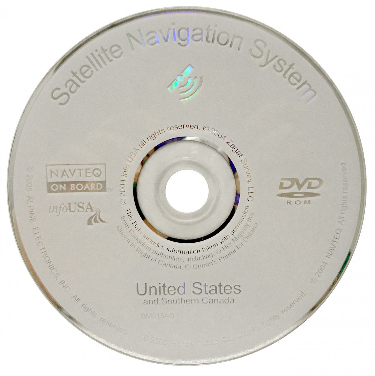 ACURA RL MDX Navigation Navteq Map Disc Disk DVD Rom BM515AO 4.12