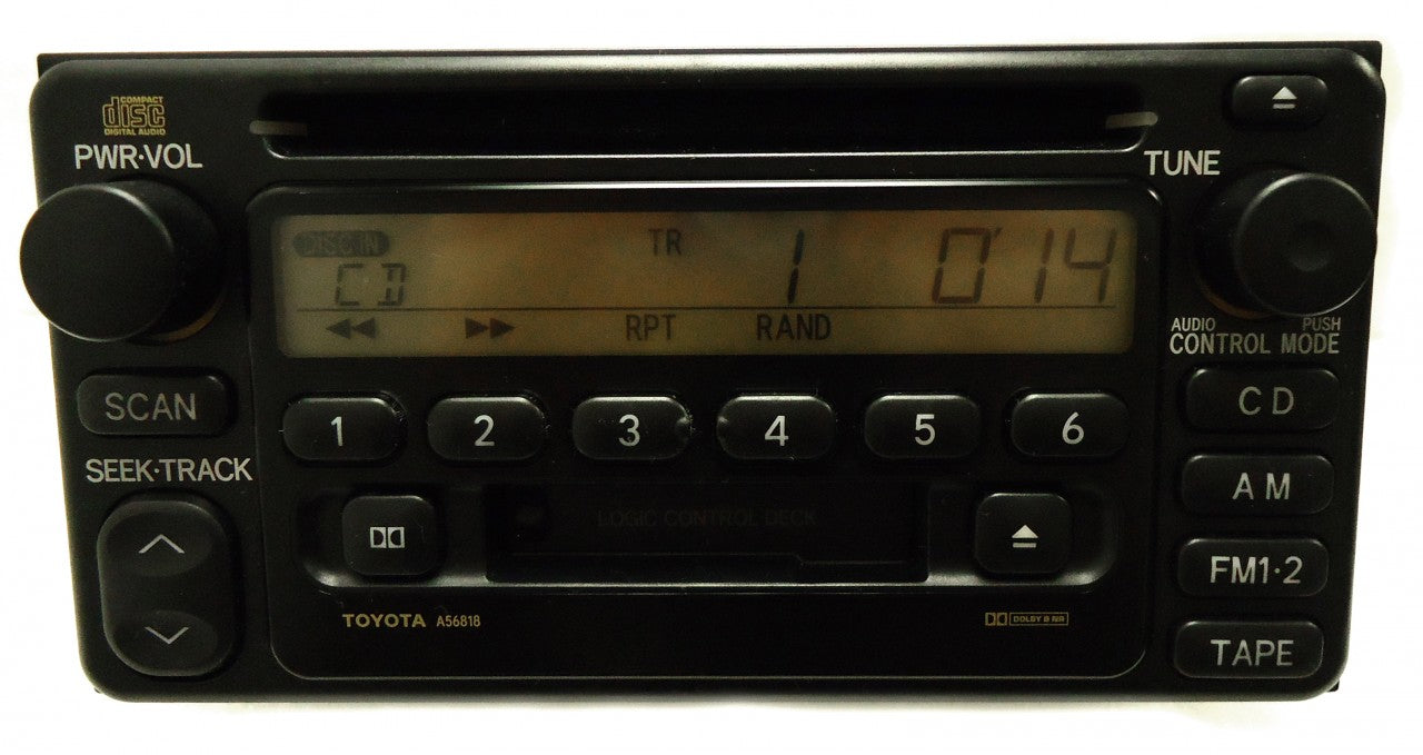 BRAND NEW TOYOTA Radio Stereo CD Tape Cassette Player A56818 Celica Echo Highlander MR2 Rav4 2000 2001 2002 2003