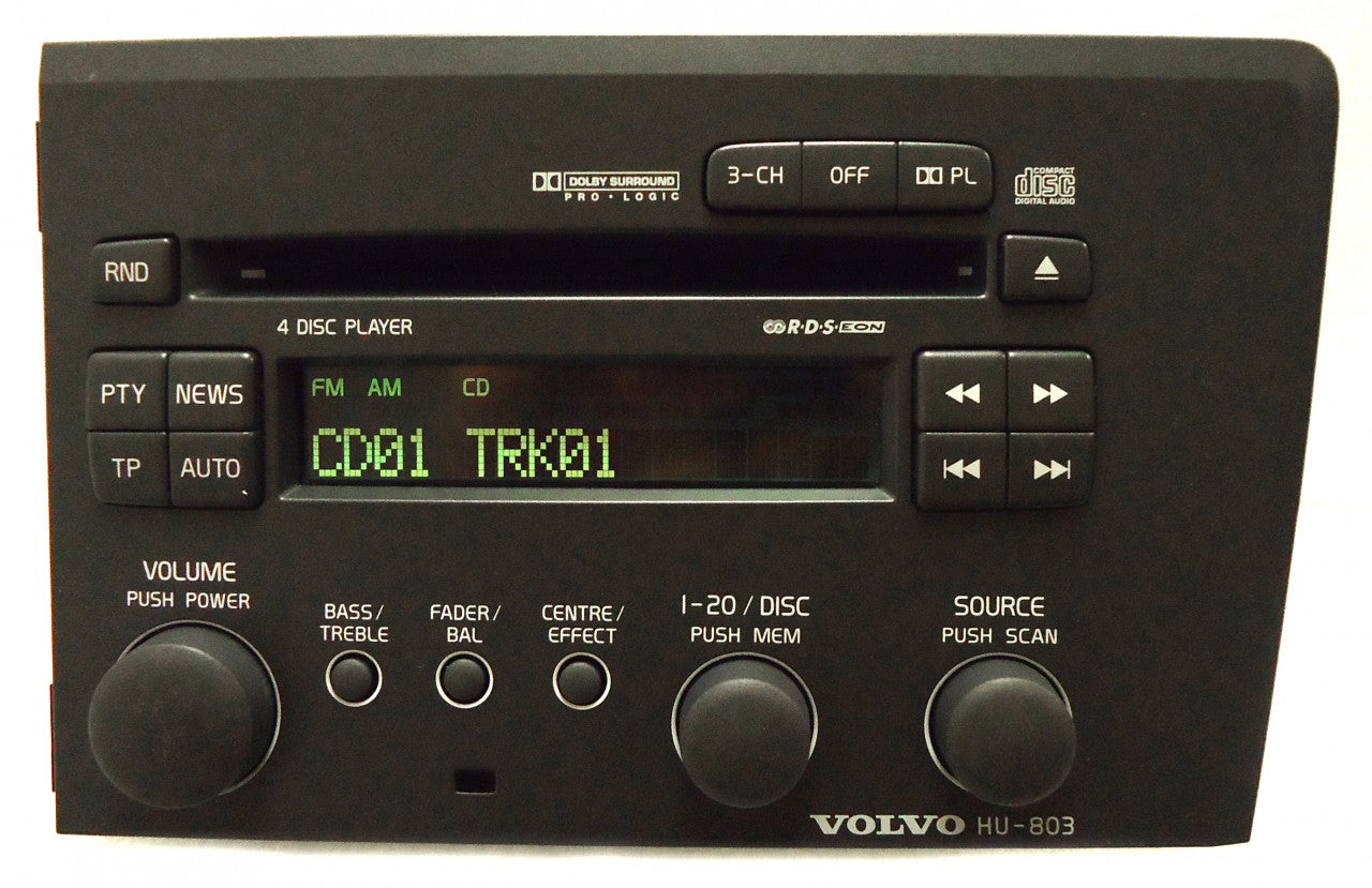 VOLVO Radio Stereo 4 Disc Changer CD Player HU-803 OEM