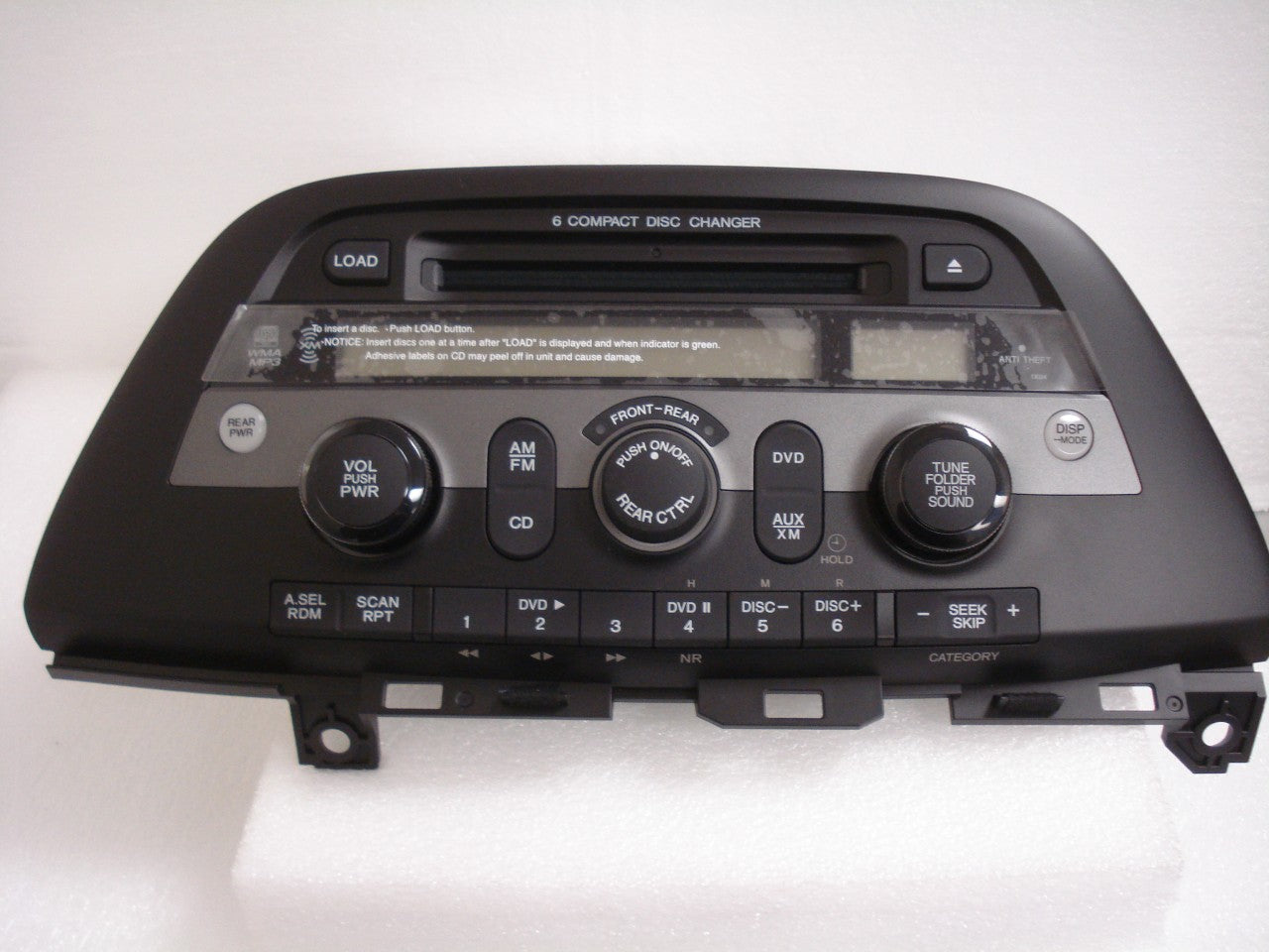 NEW 08 09 10 HONDA Odyssey Radio Stereo 6 Disc Changer MP3 CD Player XM DVD 39100-SHJ-A310 1XU4 2008 2009 2010