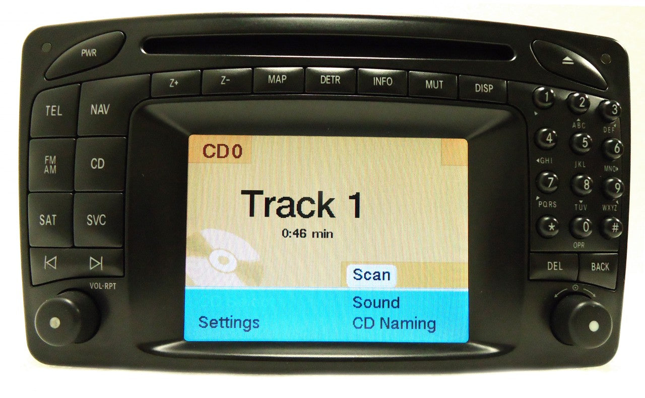 2002 - 2006 MERCEDES-BENZ C230 C240 C320 C32 C55 CLK320 CLK500 CLK55 C280 C350 OEM Command Navigation GPS Radio CD Player LCD Display Screen Monitor BOSCH