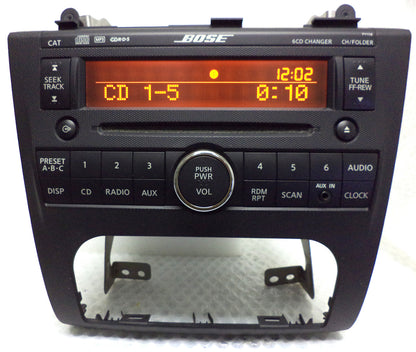 Nissan Altima Bose Radio stereo 6 disc changer cd player PY15B