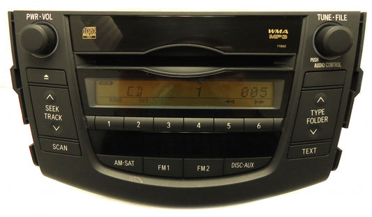 2006 - 2011 TOYOTA Rav4 OEM Satellite AM FM Radio Stereo MP3 CD Player Receiver