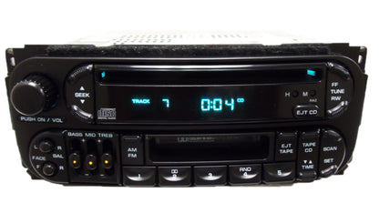 1998 - 2003 Jeep Dodge Chrysler OEM AM FM Radio Tape CD Player Receiver RAZ
