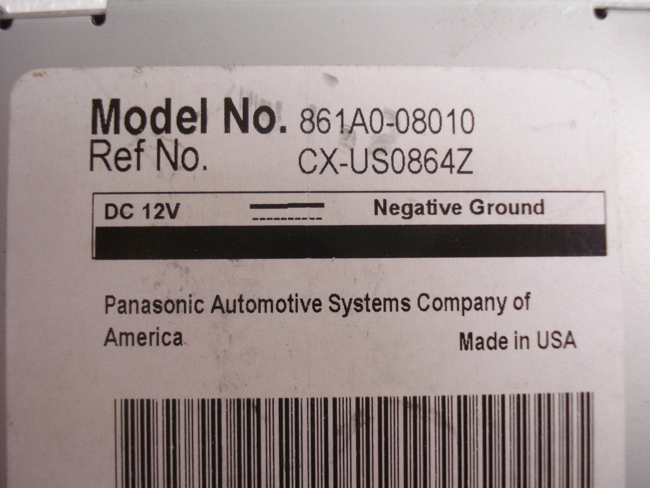 TOYOTA Sienna XM Radio Receiver Satellite Tuner 2011 861A0-08010