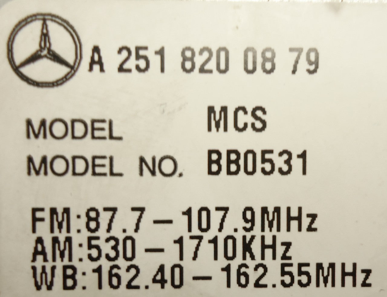 2006 2007 MERCEDES-BENZ R Class Comand Navigation GPS Radio Stereo CD Player LCD DIsplay Screen Monitor OEM R350 R500 R320 R63