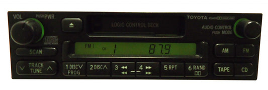 TOYOTA AM FM Radio Cassette Tape Player A51707 AD1701 4Runner Avalon Camry Celica Mr2 Seuoia Solara Sienna Tacoma Tundra Rav4 T100 1990 1991 1992 1993 1994 1995 1996 1997 1998 1999 JBL PREMIUM AMPLIFIER