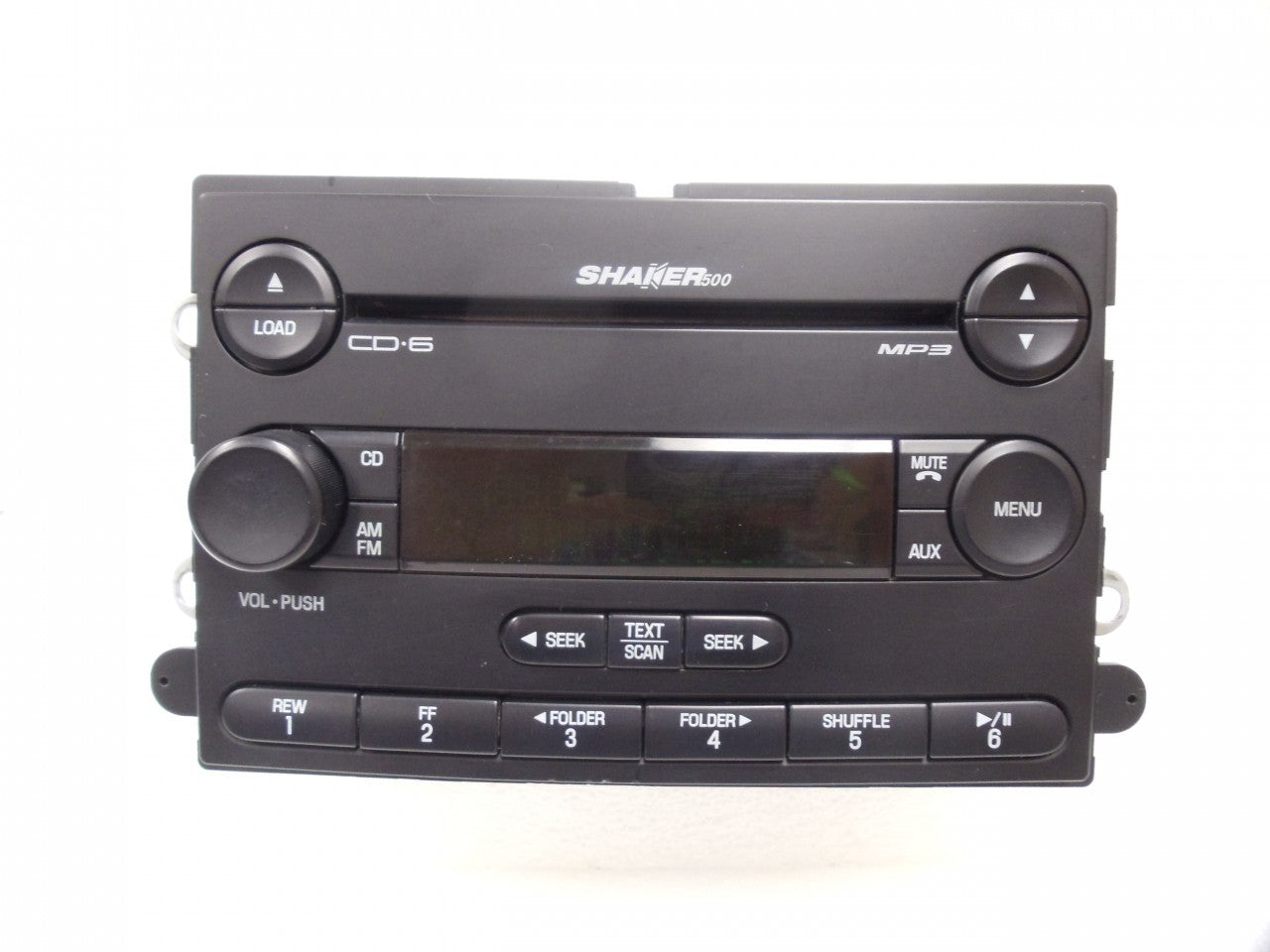 07 08 09 FORD MUSTANG SHAKER 500 Radio MP3 AUX and 6 CD Changer 2007 2008 2009 with NEW FACE