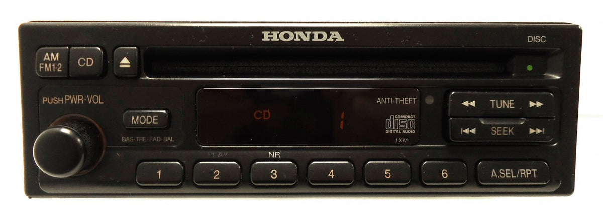 HONDA CR-V Accord Prelude Civic Odyssey ISUZU Oasis AM FM Radio Stereo CD player ORANGE 1990 1991 1992 1993 1994 1995 1996 1997 1998 OEM