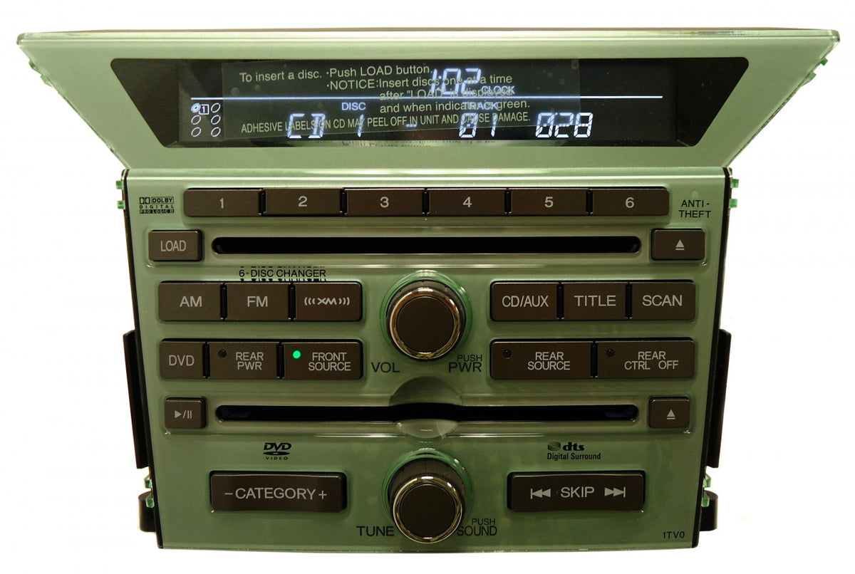 09 10 11 NEW HONDA Pilot Radio 6 Disc Changer CD DVD Player Rear Entertainment System OEM 1TV0 2009 2010 2011