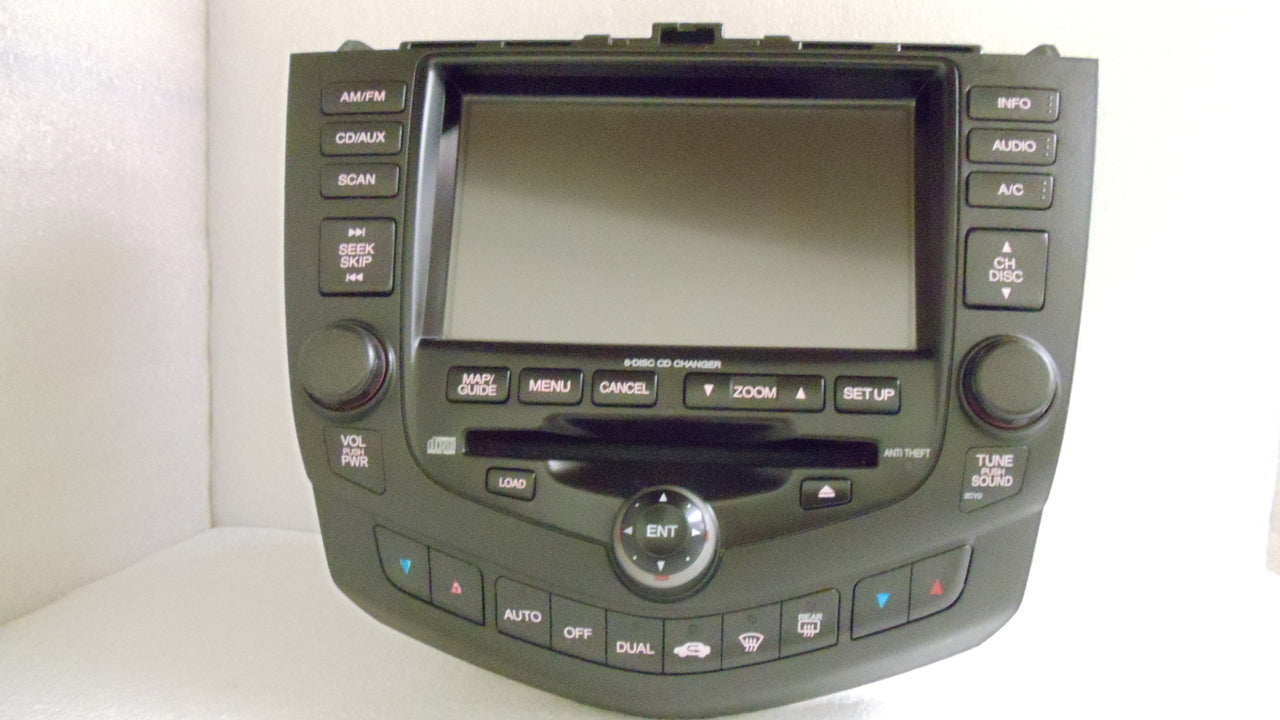 2003 2004 2005  HONDA Accord OEM Navigation GPS Radio Stereo 6 Disc Changer LCD Display Screen Monitor 2CY2