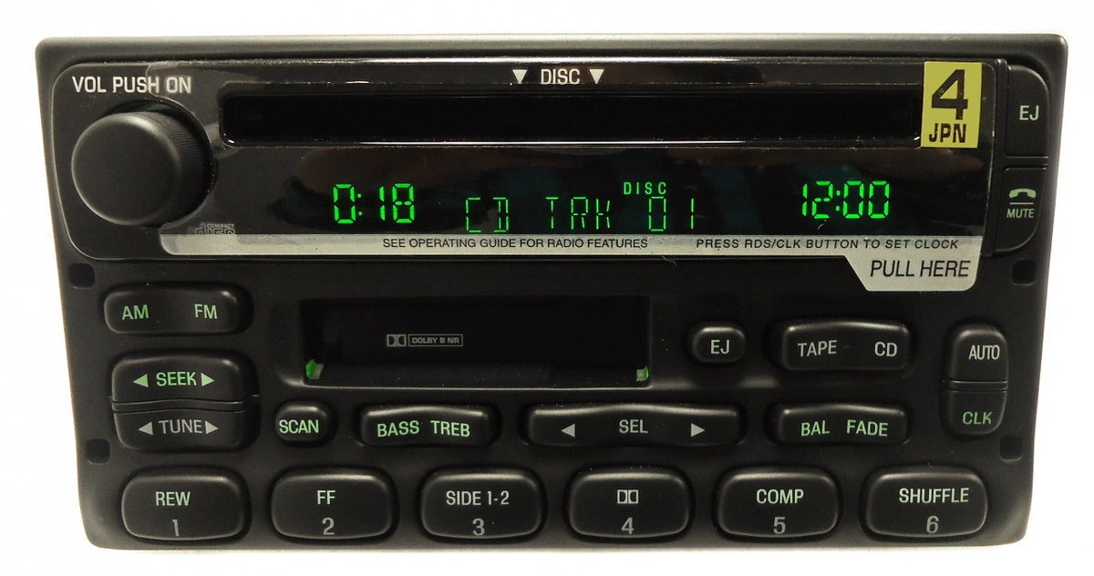 NEW FORD Mach Premium Sound System Radio Tape Cassette CD Player Explorer Mercury Mountaineer Ranger Excursion Expedition 1998 1999 2000 2001 2002 2003 2004 2005