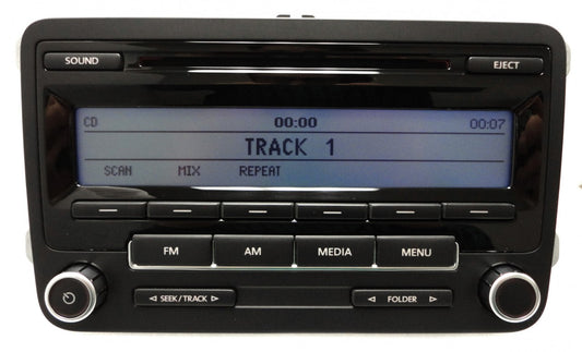 2010 - 2013 VW VOLKSWAGEN Jetta Passat Golf EOS CC GTI Tiguan Beetle OEM AM FM Radio Stereo MP3 CD Player Bluetooth Receiver