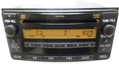 Toyota 4Runner Yaris Celica Echo FJ Cruiser MR2 Rav4 Yaris Radio MP3 CD Player 11808 86120-52530 2003 2004 2005 2006 2007 2008 2009