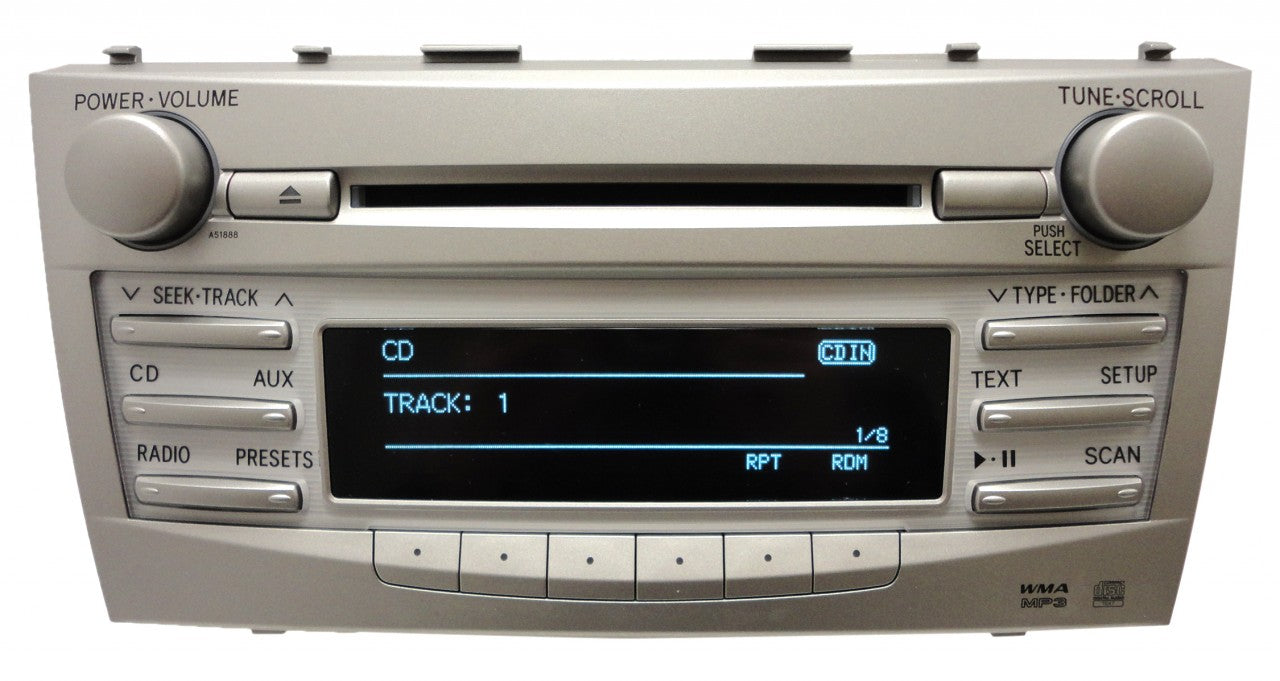 10 11 TOYOTA Camry MP3 AUX Bluetooth Radio CD Player To51887U , 51887 2010 2011