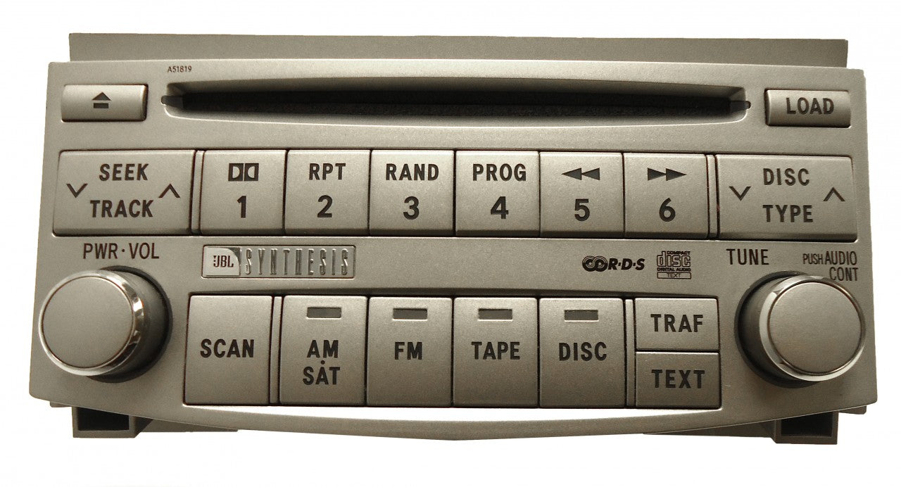 TOYOTA Avalon JBL Radio Stereo 6 Disc Changer CD Player A51819 OEM 2005 2006 2007 2008 2009 2010 2011 ToA51819NFU