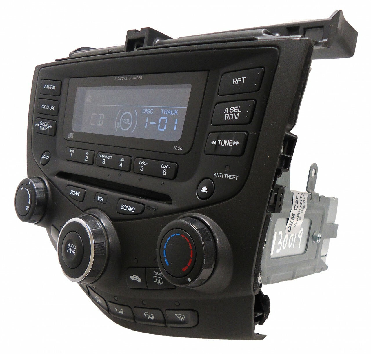 NEW MECH Honda Accord Radio AUX and 6 CD Changer LX EX 7BC0 39175-SDA-A110-M2 2003 2004 2005 2006 2007