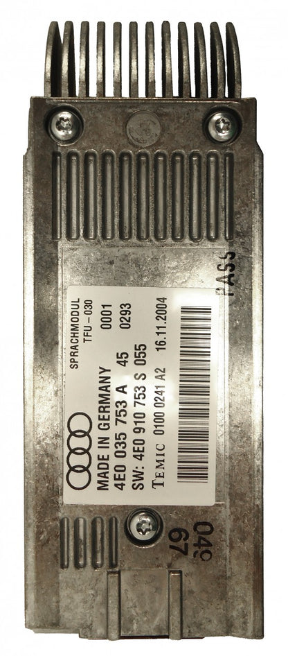 AUDI A6 S6 A8 S8 MMI Most Speech Recognition Module SPRACHMODUL for Navigation GPS System 4E0035753A 2005 2006 2007 2008