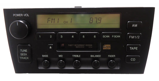 1997 1998 1999 LEXUS ES300 AM FM Radio Stereo Tape Cassette Player P1713 OEM 86120-33060 or 86120-33061