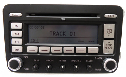 2006 2007 2008 2009 VW VOLKSWAGEN Jetta Passat Rabbit Golf GTI EOS Tiguan OEM Premium 7 Radio Stereo MP3 6 Disc Changer CD Player