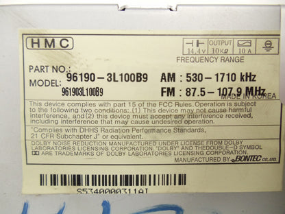 2006 2007 2008 Hyundai Azera OEM 6 Disc CD Changer Player AM FM Radio Receiver GREY
