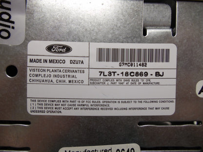 FORD F-150 F150 Pickup Radio Stereo MP3 CD Player 7L3T-18C869-BD 7L3T-18C869-BE 7L3T-18C869-BF 7L3T-18C869-BG 7L3T-18C869-BH, 7L3T-18C869-BJ 7L3T-18C869-BK 2007 2008