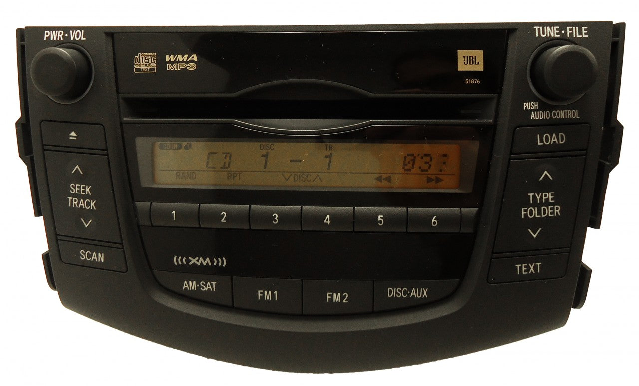 TOYOTA RAV4 JBL AM FM XM Satellite Radio 6 Disc Changer MP3 CD Player OEM 51876 2006 2007 2008 2009 2010 2011