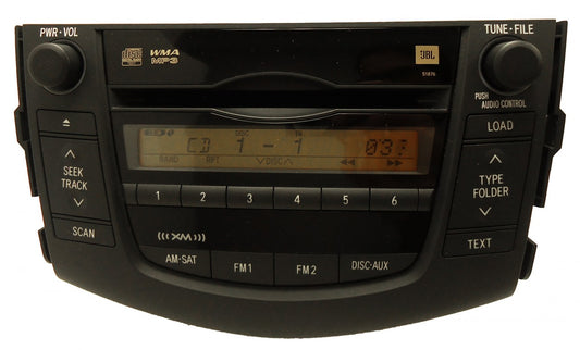 TOYOTA RAV4 JBL AM FM XM Satellite Radio 6 Disc Changer MP3 CD Player OEM 51876 2006 2007 2008 2009 2010 2011