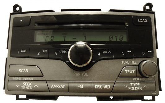 TOYOTA Venza Satellite Radio 6 Disc Changer MP3 CD Player A51870 2009 2010 2011