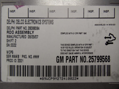 Unlocked GMC Chevy Radio 6 Disc CD Changer MP3 AUX
