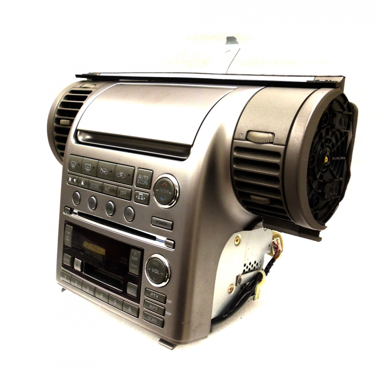 INFINITI G35 G-35 Radio 6 Disc Changer CD Tape Player BOSE AC Temp Controls and Bezel 2003 2004