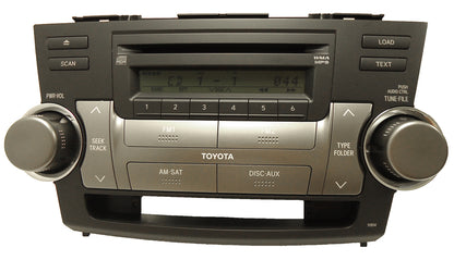 51854 TOYOTA Highlander Radio 6 Disc Changer CD Player