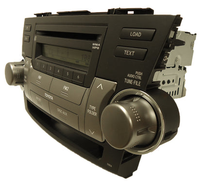 2008 - 2012 Toyota HIGHLANDER OEM Stereo AM FM SAT RADIO 6 Disc Changer MP3 CD Player