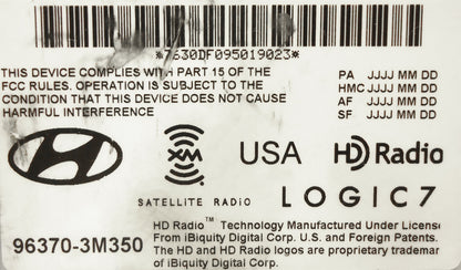 HYUNDAI Genesis XM HD Radio Logic 7 Amplifier 96370-3M350