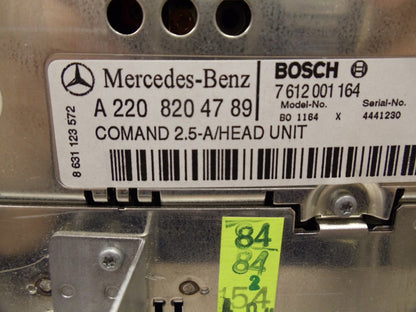 MERCEDES-BENZ S CL Class Command Navigation Radio CD Player Bosch 2000 2001 2002 2003