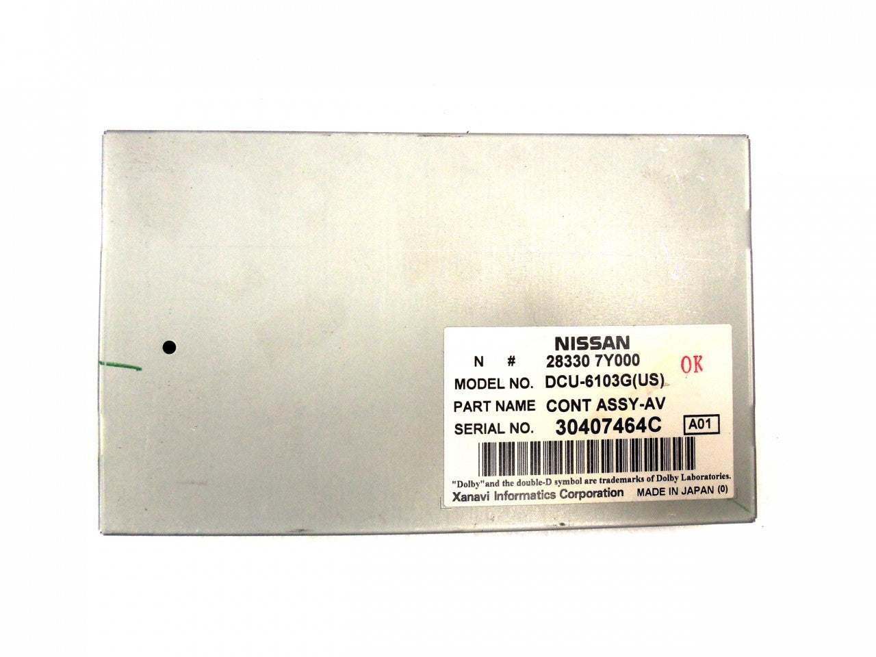 NISSAN MAXIMA GPS INFO BCM ECU Display Screen Control Assembly 2004 2005 283307Y000