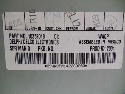 Pontiac Grand Prix Radio Stereo CD Player OEM Receiver