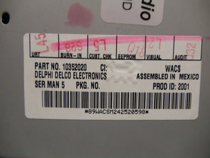PONTIAC Grand Prix Radio Stereo MP3 CD Player OEM