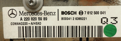 Mercedes-Benz CL-Class Comand 220 Navigation Radio CD Player