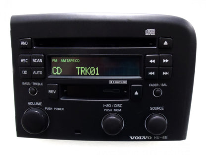 VOLVO HU-611 S80 S-80 Radio Stereo Tape CD Player OEM Dark Gray 2003 2004 2005