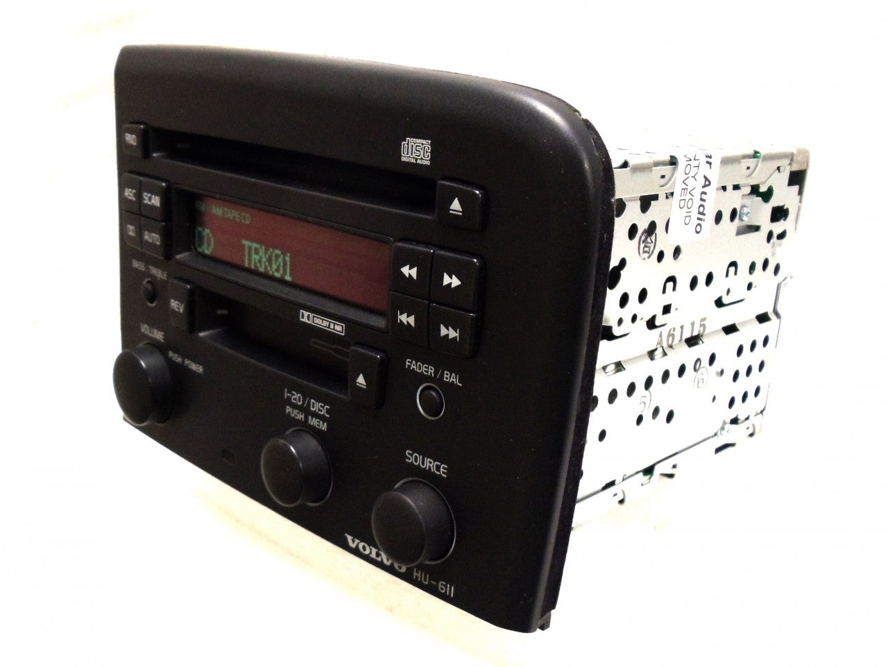 VOLVO HU-611 S80 S-80 Radio Stereo Tape CD Player OEM Dark Gray 2003 2004 2005