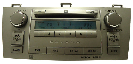 2004 - 2008 A51826 Toyota Solara JBL Radio 6 disc changer mp3 cd player
