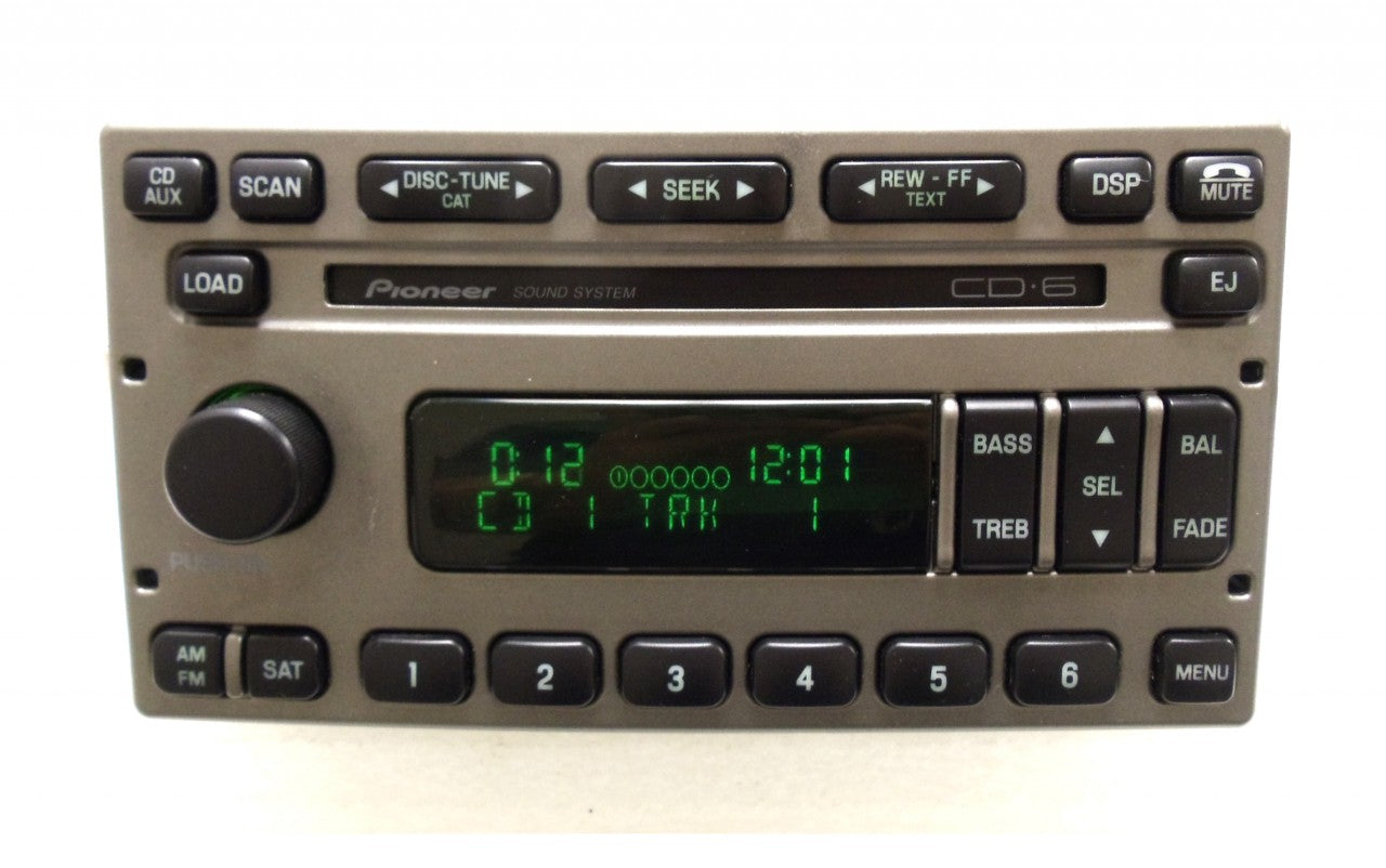 FORD Explorer Sport Trac Crown Victoria Escape MERCURY Grand Marquis Mariner Marauder Radio Stereo 6 Disc Changer CD Player Pioneer Sound System 2004 2005 2006 2007