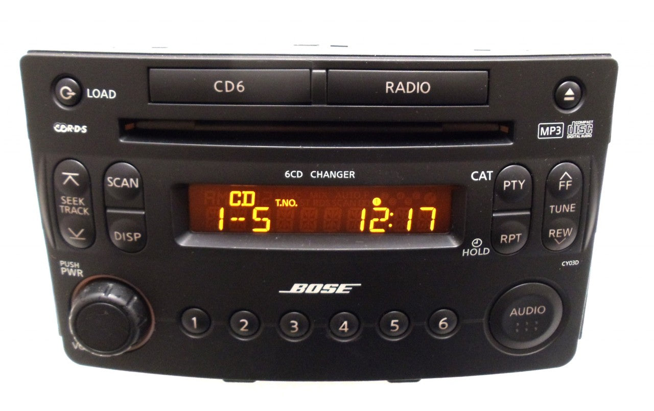 NEW NISSAN 350Z BOSE Radio Stereo 6 Disc Changer MP3 CD Player CY03D 28185CF50B