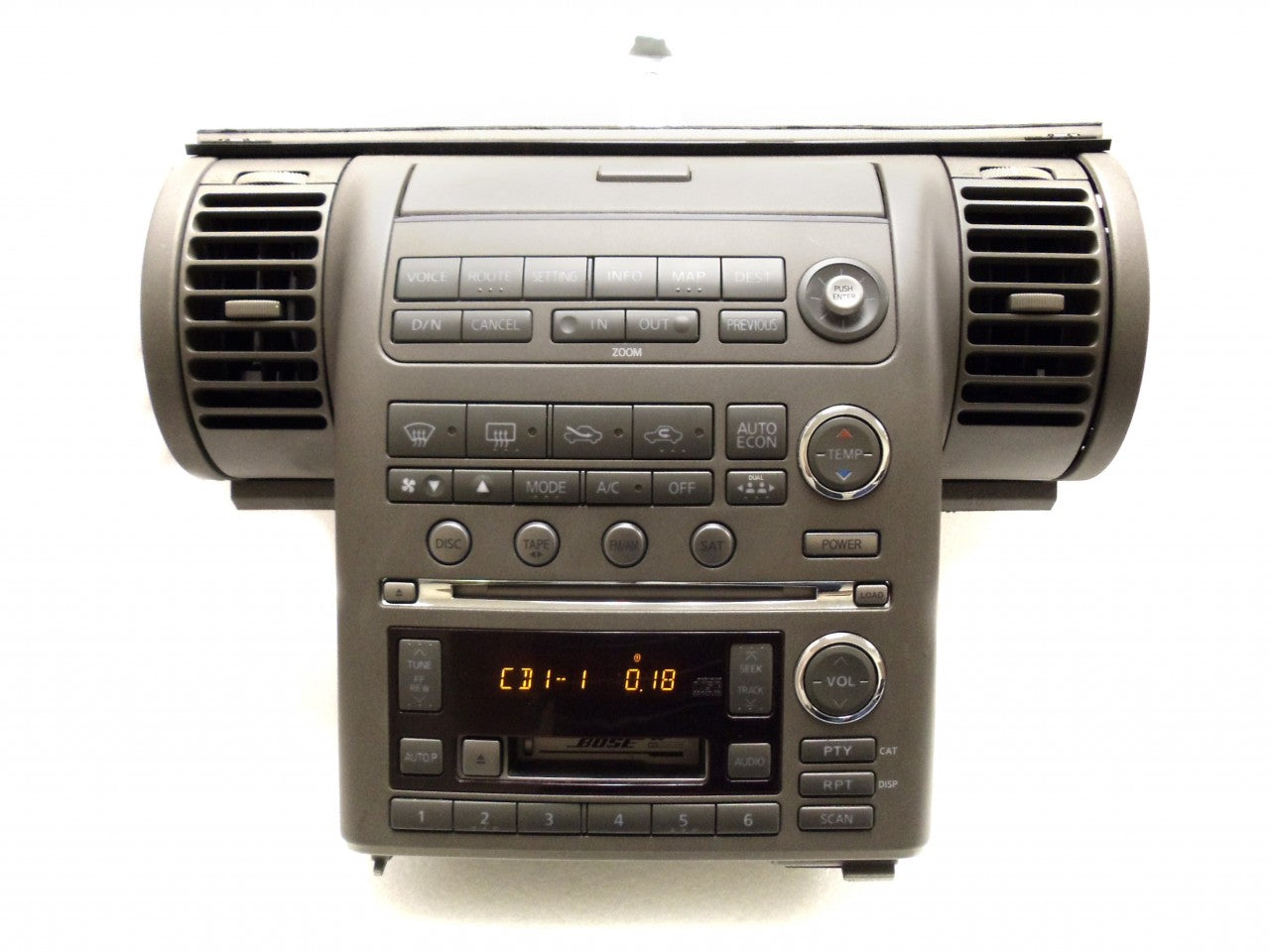 2003 2004 INFINITI G35 G-35 GPS Navigation Radio Stereo 6 Disc Changer CD Tape Player 28188AC360