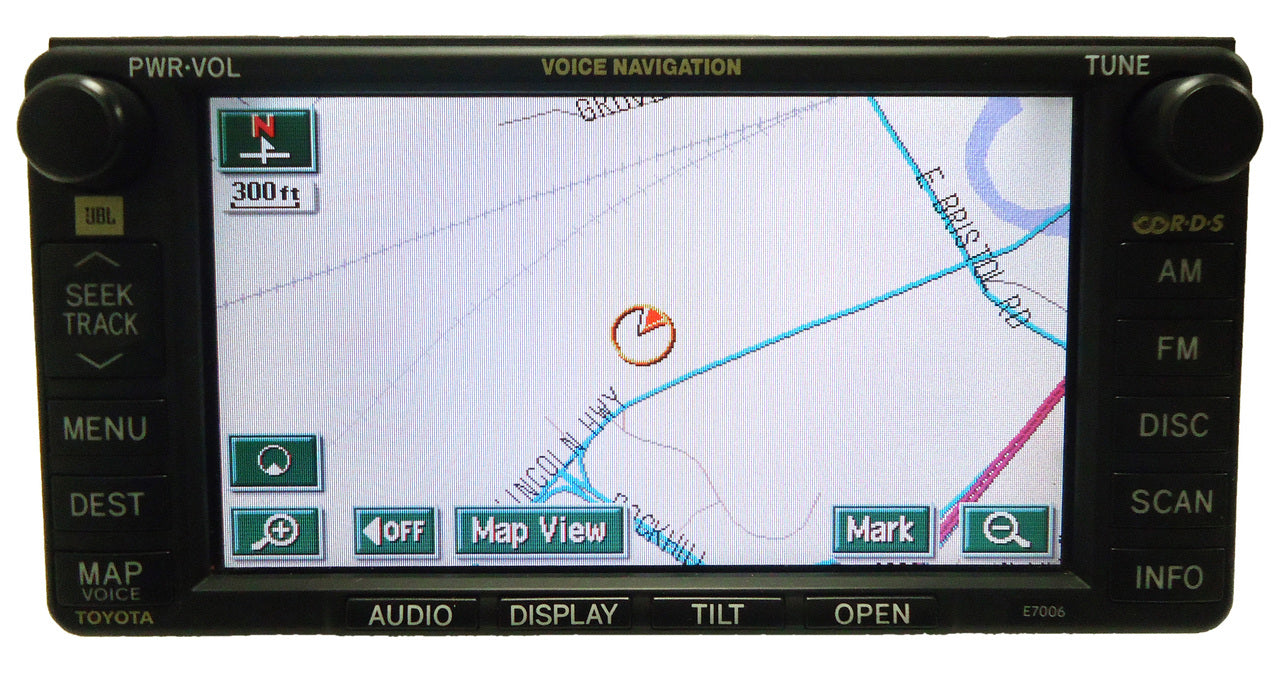 2005 - 2007 Toyota Navigation GPS System Radio 4 Disc CD Changer E7006