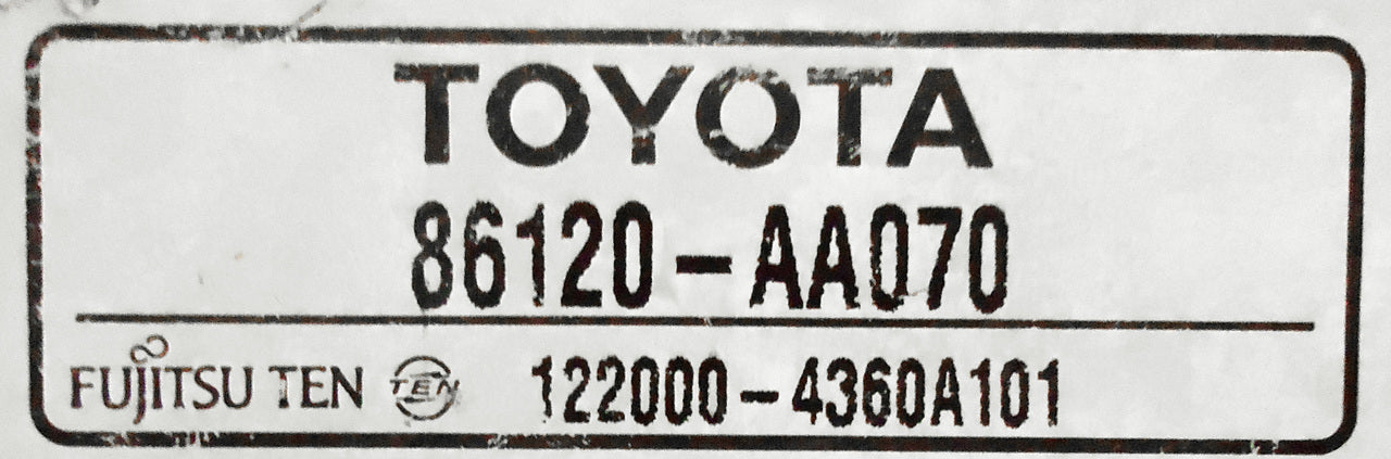Toyota Camry radio tape cd player 16828 2002 2003 2004 oem