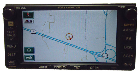 E7001 Toyota Solara Navigation GPS system radio cd player